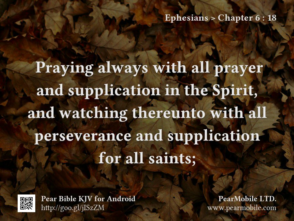 Ephesians, Chapter 6:18